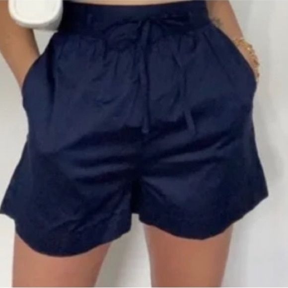 Jason Wu Navy Cotton Shorts Size Large