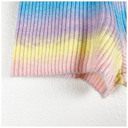 Urban Outfitters Out From Under Rainbow Sweater Short Set - M/L