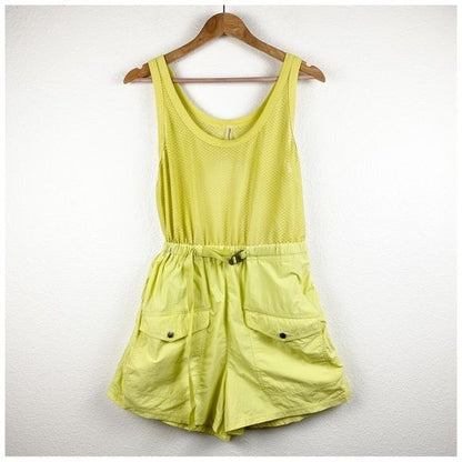 Free People Pacific Coast Hike Onesie in Lime Size Small