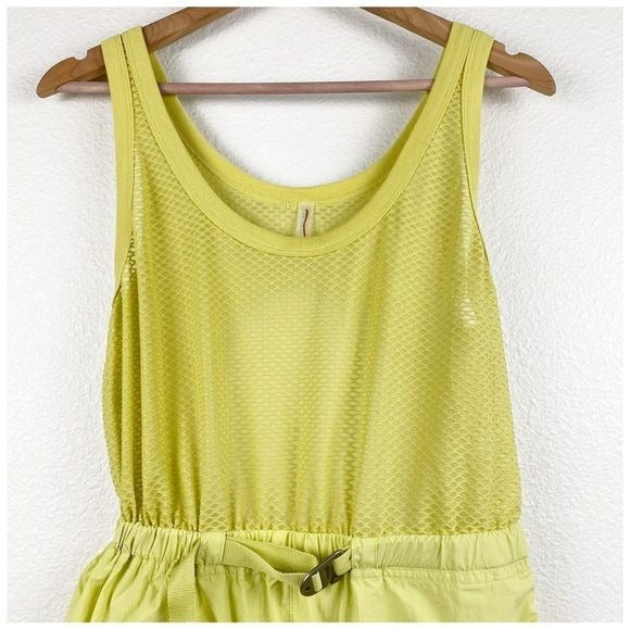 Free People Pacific Coast Hike Onesie in Lime Size Small