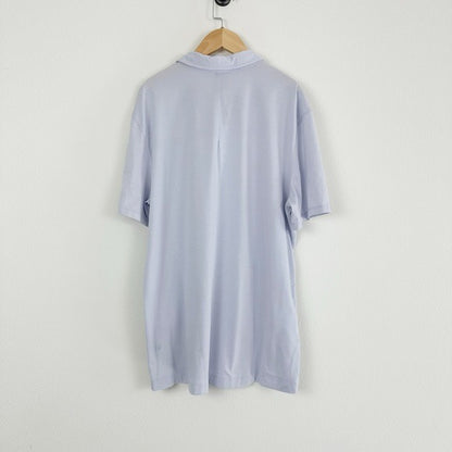 Lululemon Evolution Polo in Blue Stripe Size Large