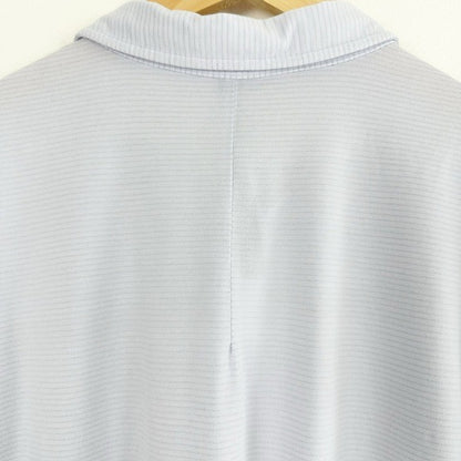 Lululemon Evolution Polo in Blue Stripe Size Large