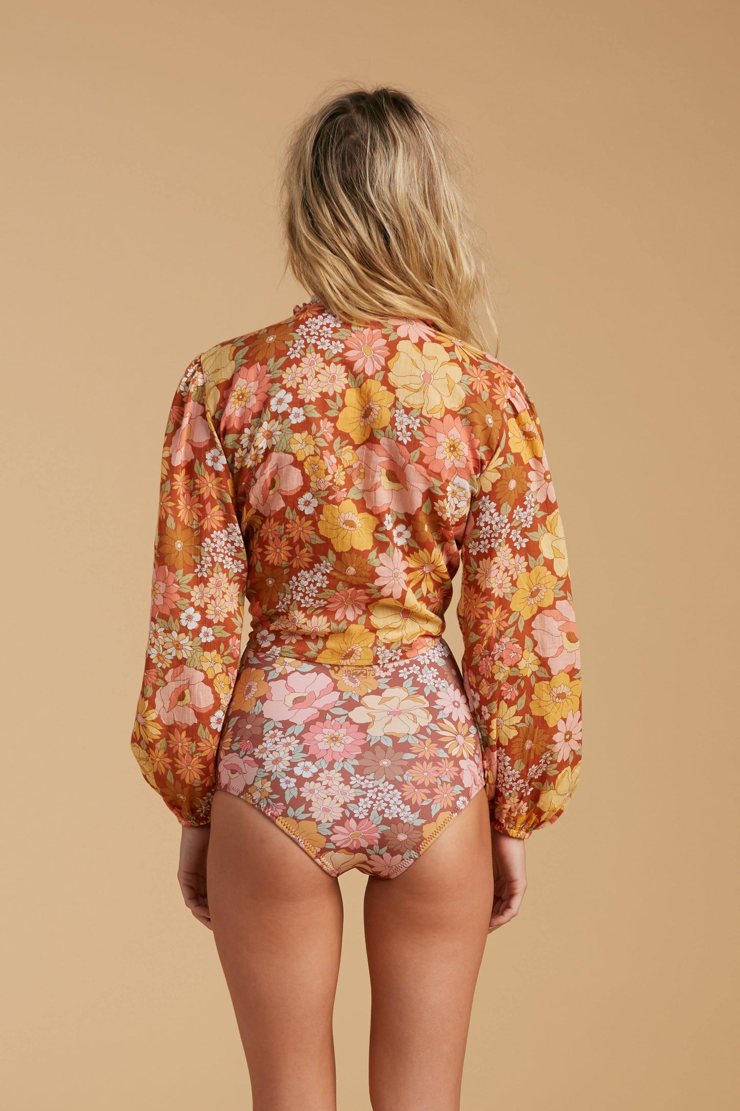 Billabong x The Salty Blonde Floral Wrap Top - Small