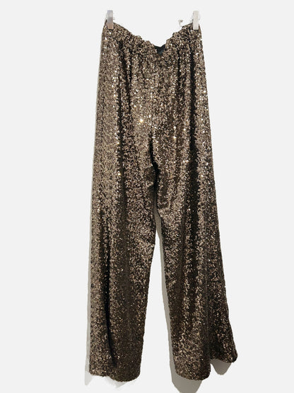 Banana Republic Gold Sequin Pants - XS