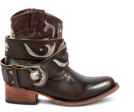 Freebird Tash Brown Embroidered Boots - 7
