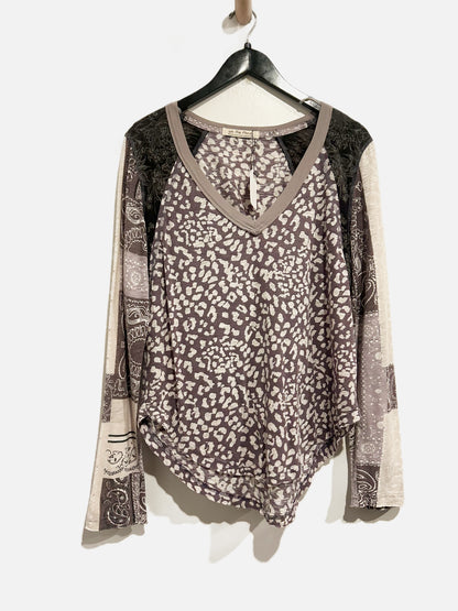 Free People Friday Night Long Sleeve Shirt - Medium