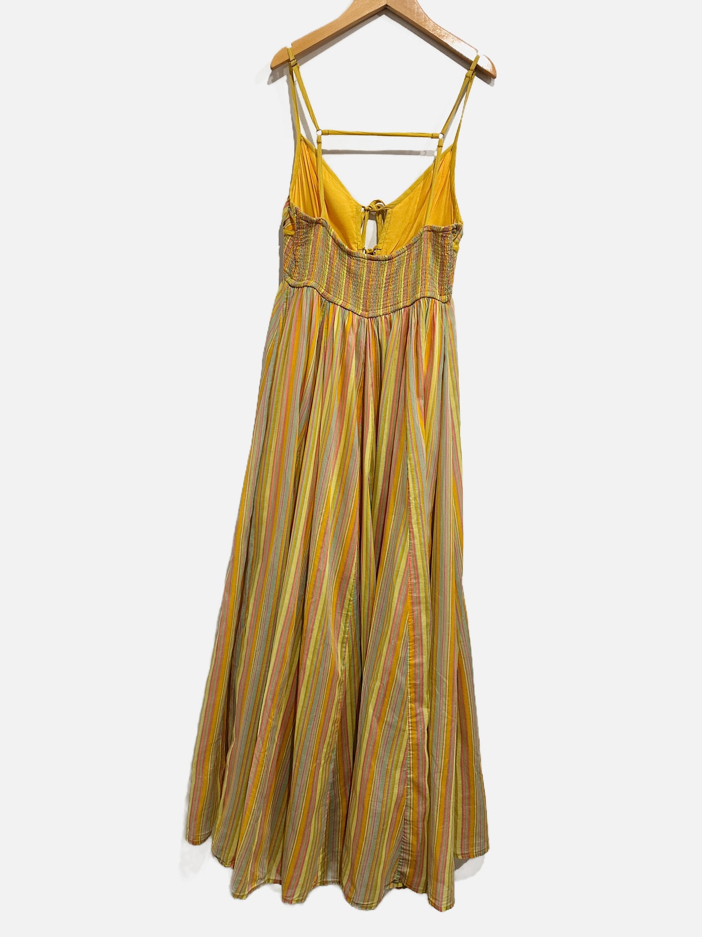 Free People Dream Weaver Maxi Dress in Citrus Combo - Medium
