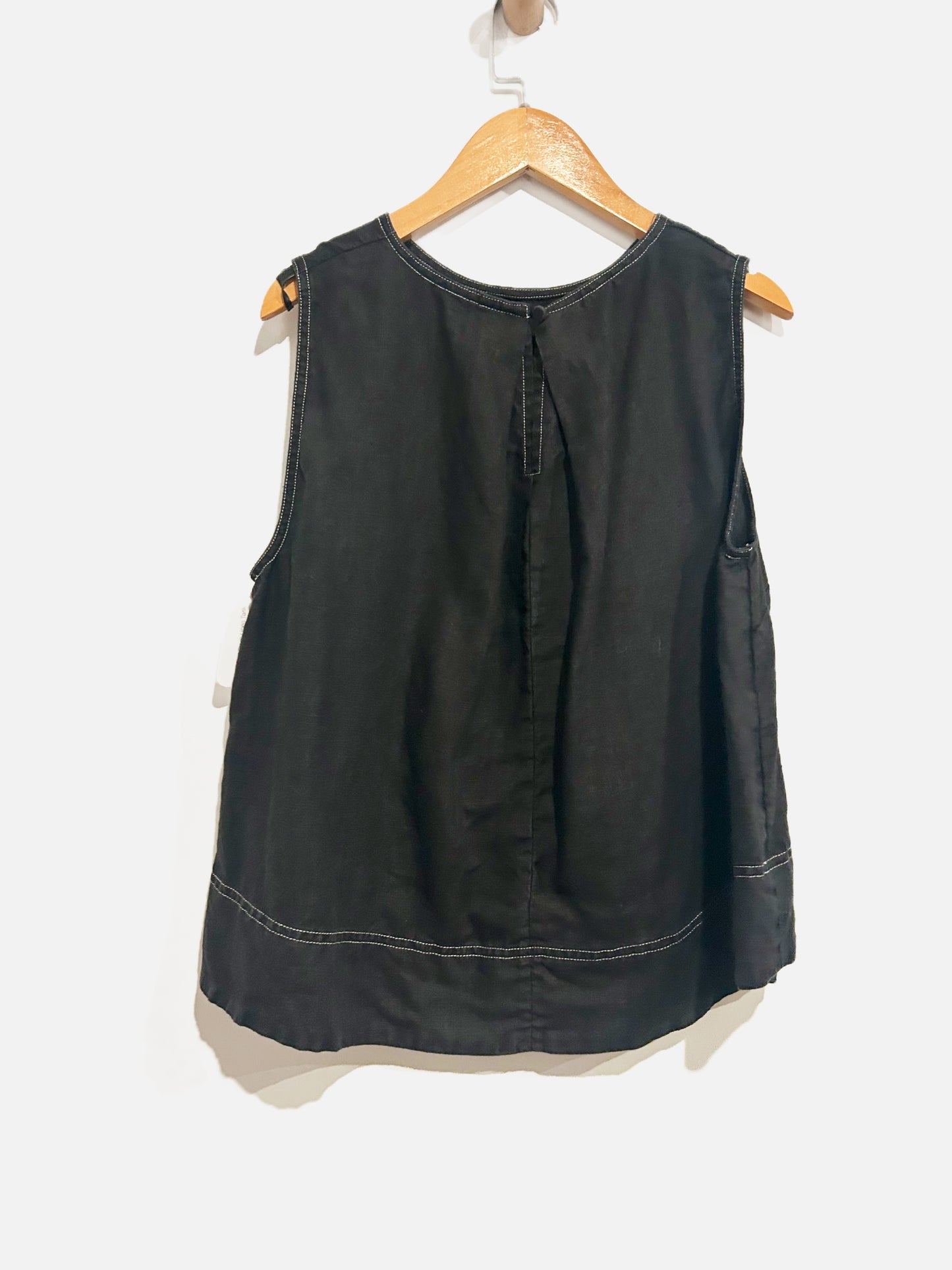 Madewell Black Linen Shell Tank
