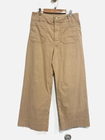 Anthropologie Maeve Colette Tan Wide Leg Pants - 30