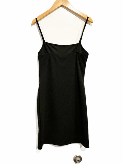PrettyLittleThing Black Binding Detail Bodycon Mini Dress - 6