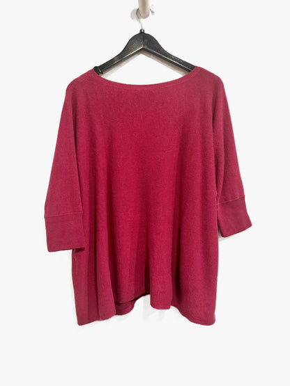 Garnet Hill Pink Cashmere Sweater - Medium
