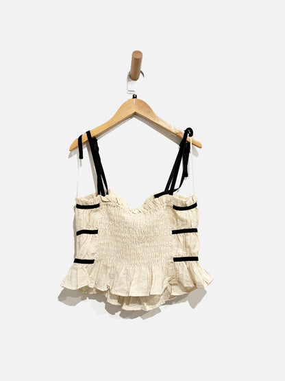 Thirty Thirty Cream Tie Tank - Medium