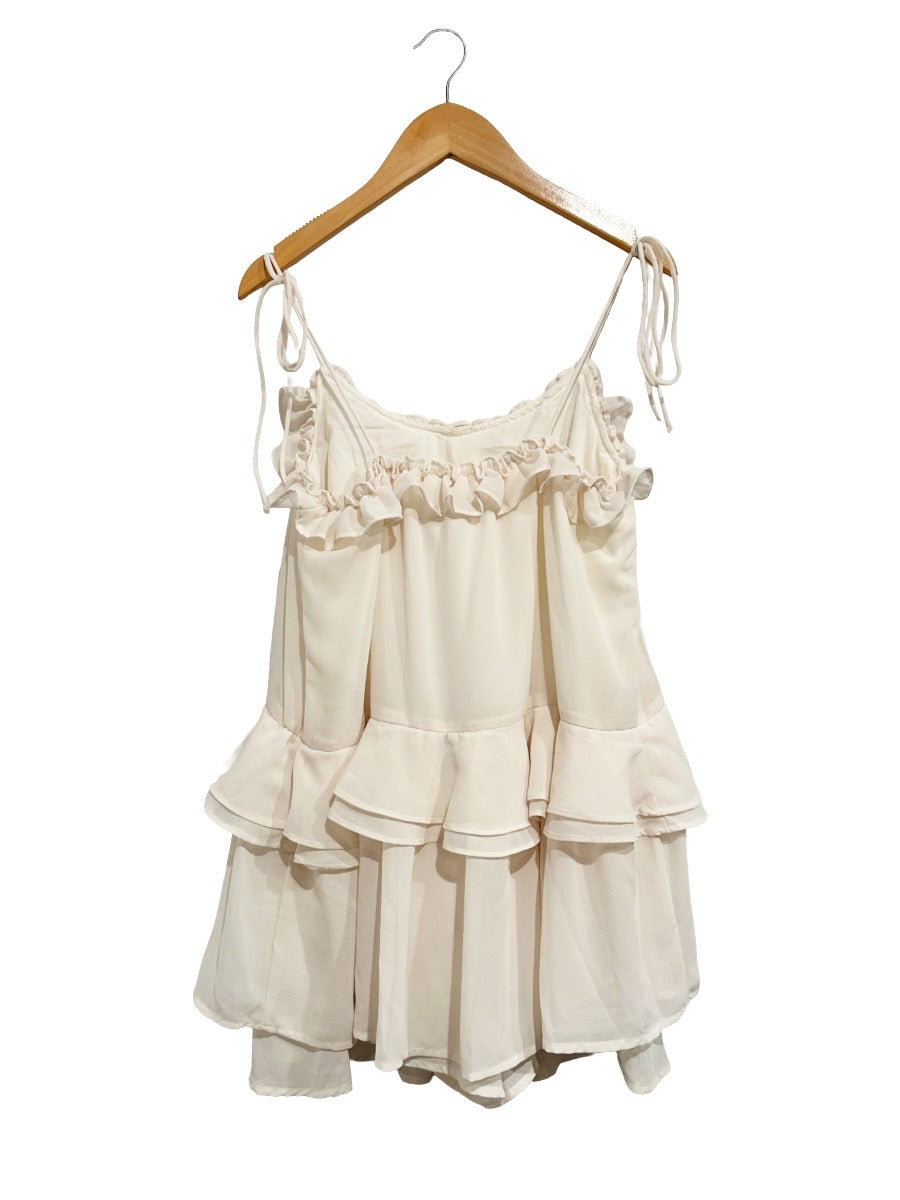 Altar’d State NWT Athena Flowy Romper in Cream - XXS