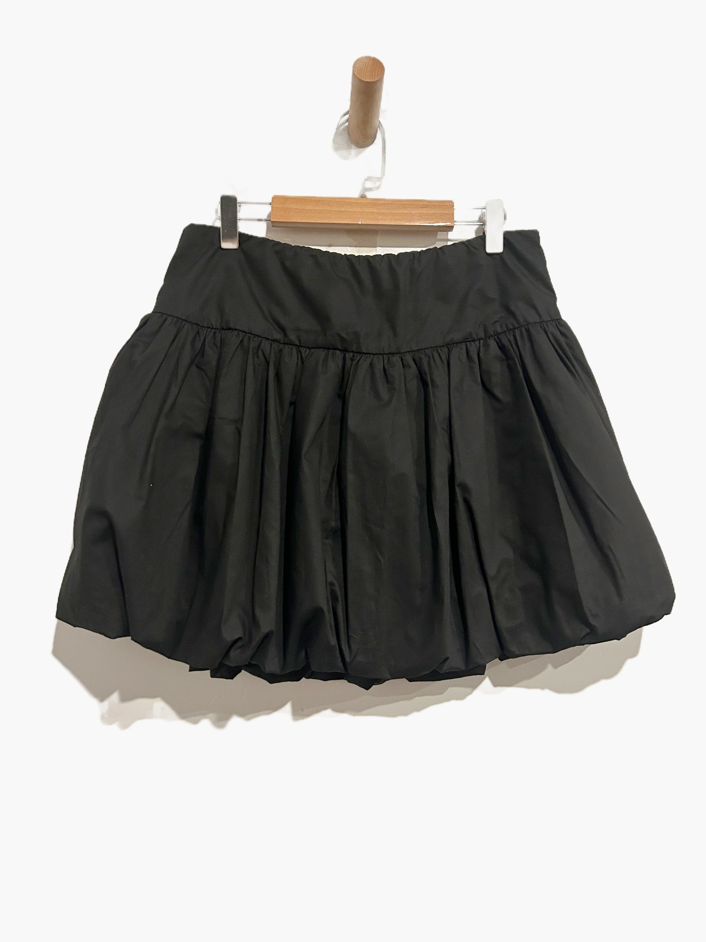 Lulus Black Bubble Hem Mini Skirt - Medium