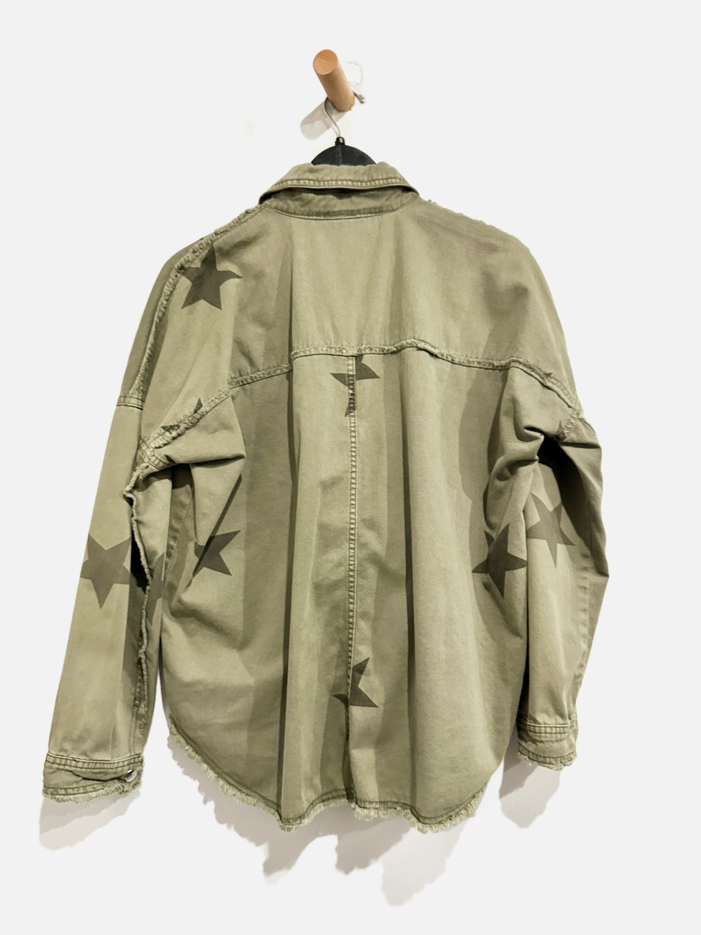 Elan Green Star Button Down - Small