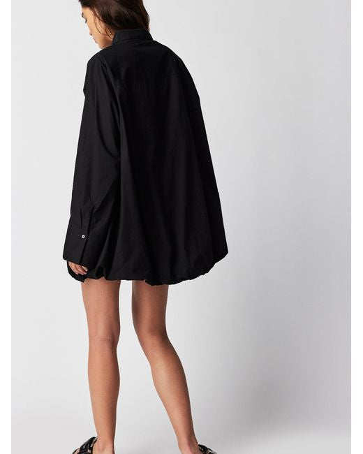 Free People Nova Shirtdress in Black - Medium