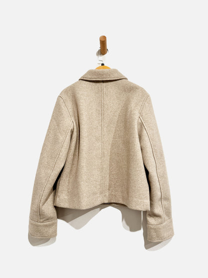 Zara Tan Cropped Jacket - Small
