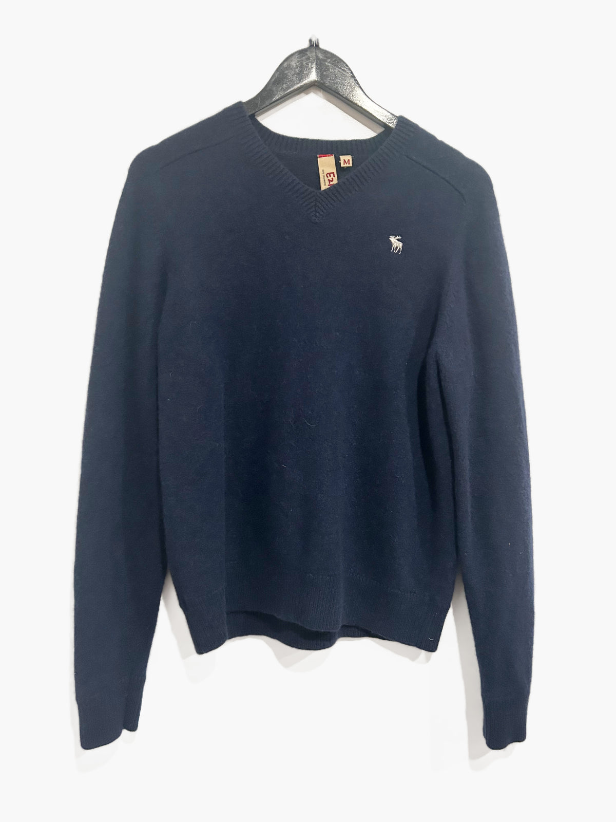 Ezra Fitch Y2K Navy Cashmere Sweater - Medium