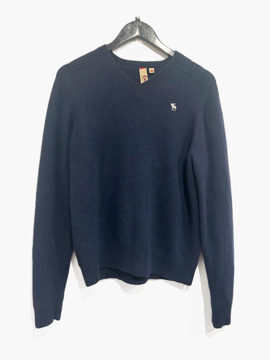 Ezra Fitch Y2K Navy Cashmere Sweater - Medium