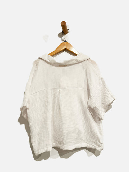 Love Notes White Cotton Short Set - Small