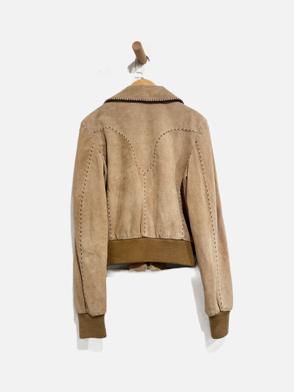 Guess Vintage Brown Suede Jacket - Medium