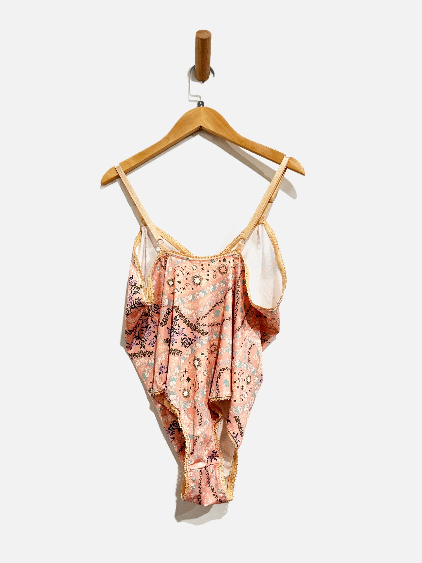 Spell & the Gypsy City Lights Pink Floral Bodysuit - Large