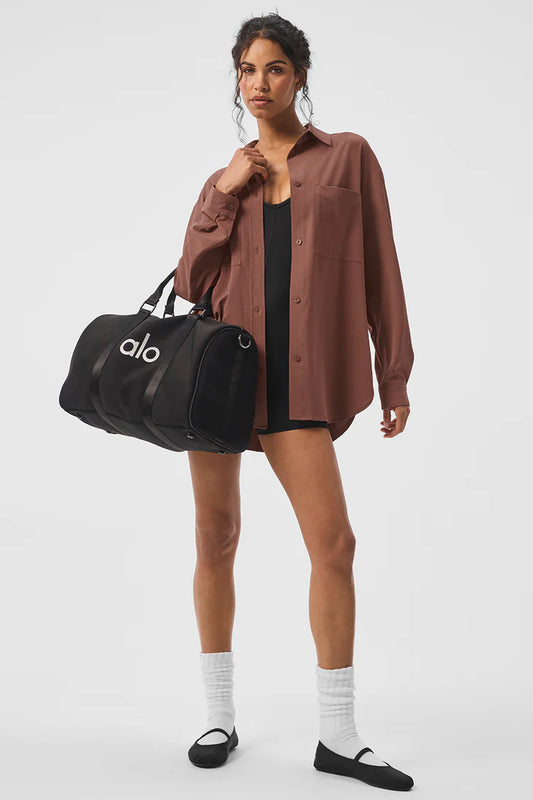 Alo Yoga NWT Mauve Dreamscape Button Down - Small