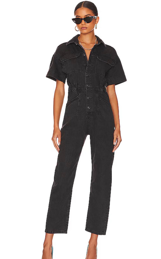 We The Free Marci Black Jumpsuit - XS