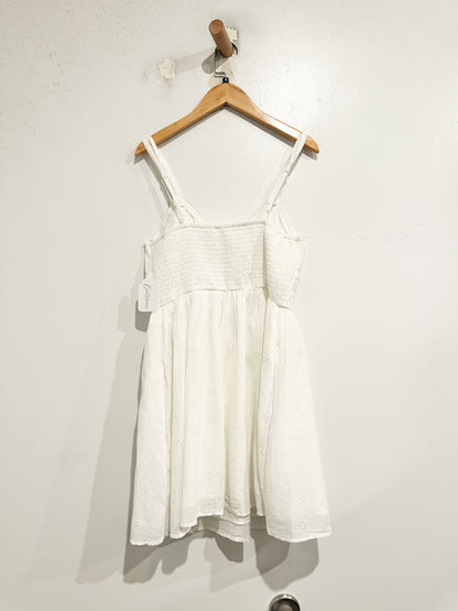 American Eagle White Eyelet Mini Dress - XS