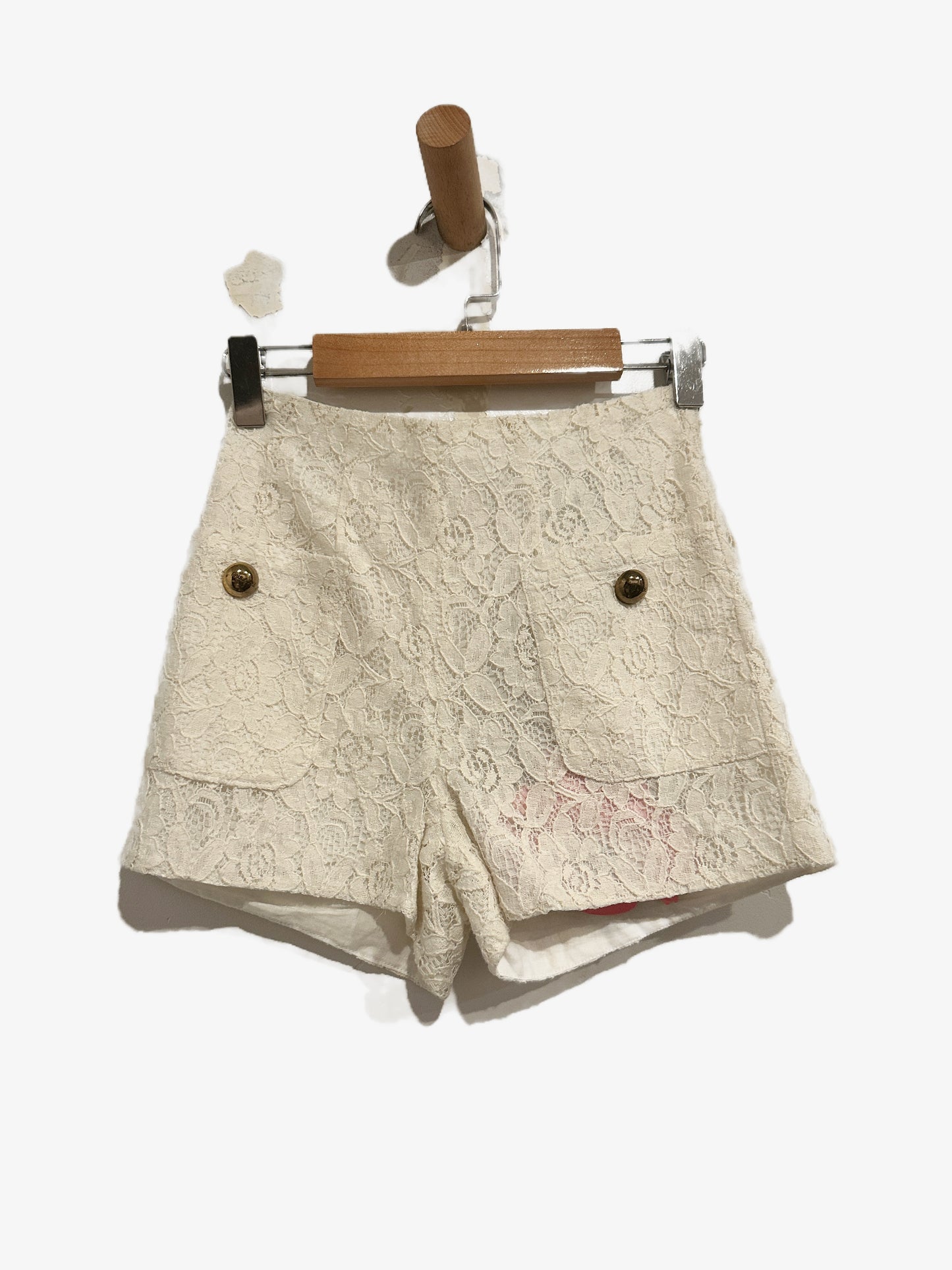 Little Paul & Joe White Lace Shorts - 8