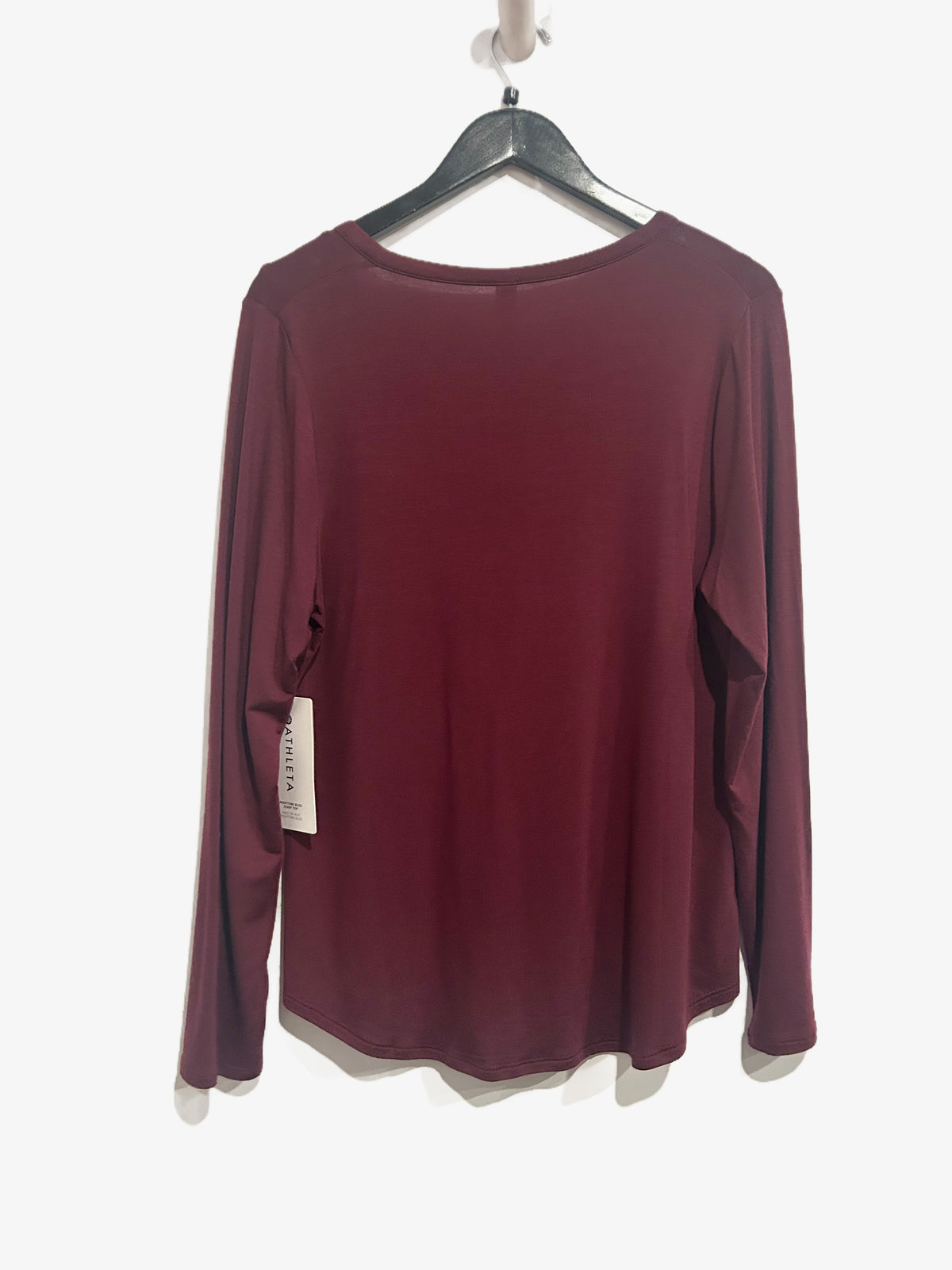 Athleta NWT Nighttime Bliss Sleep Top in Deep Burgundy - Large