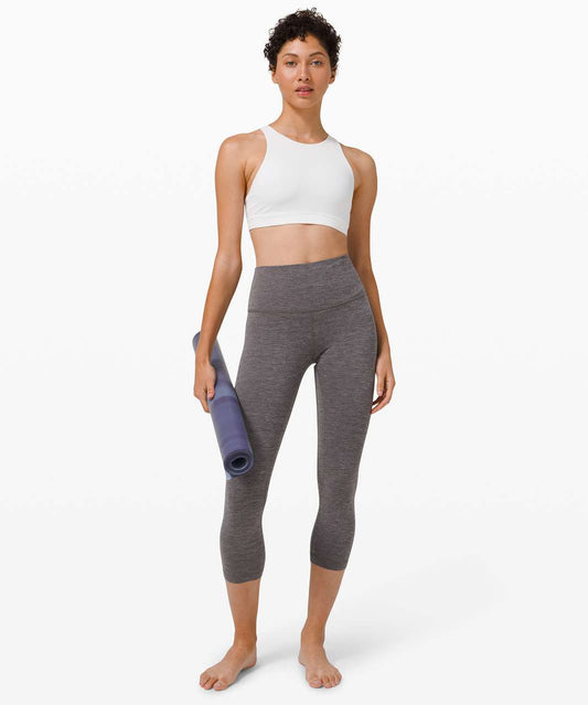 Lululemon Align Crop *21" Heathered Black - 8
