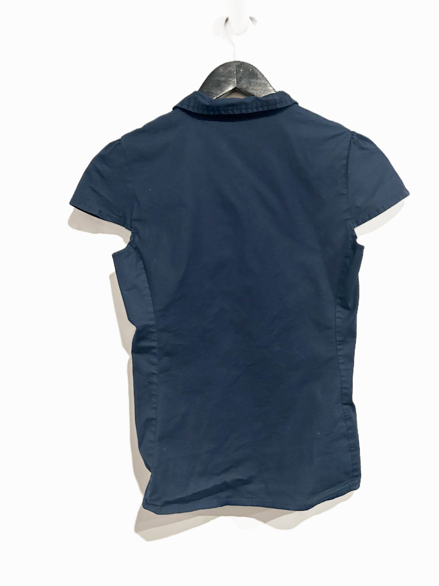 Brandy Melville Rue Button Down Top in Navy
