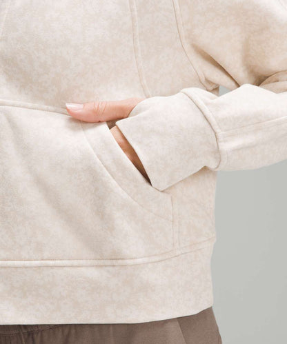 Lululemon Scuba Oversized Full Zip in Daisy Vista Light Ivory - XL/XXL