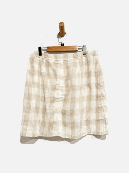 Madewell Tan Plaid Mini Skirt - 8