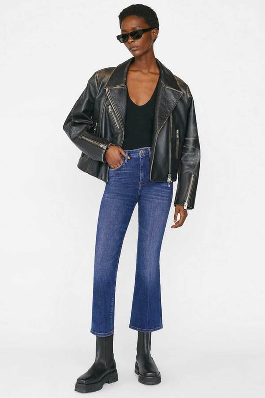 Frame Le One Crop Mini Bootcut Jeans - 2