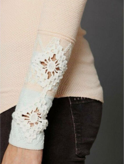Free People Kombucha Cuff Thermal in Peach - Small