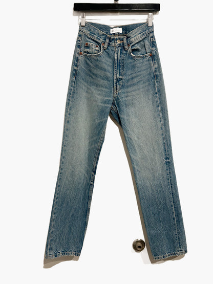 Zara High Rise Straight Jeans - 0