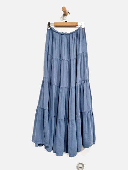 Aerie Blue Peasant Maxi Skirt - Small