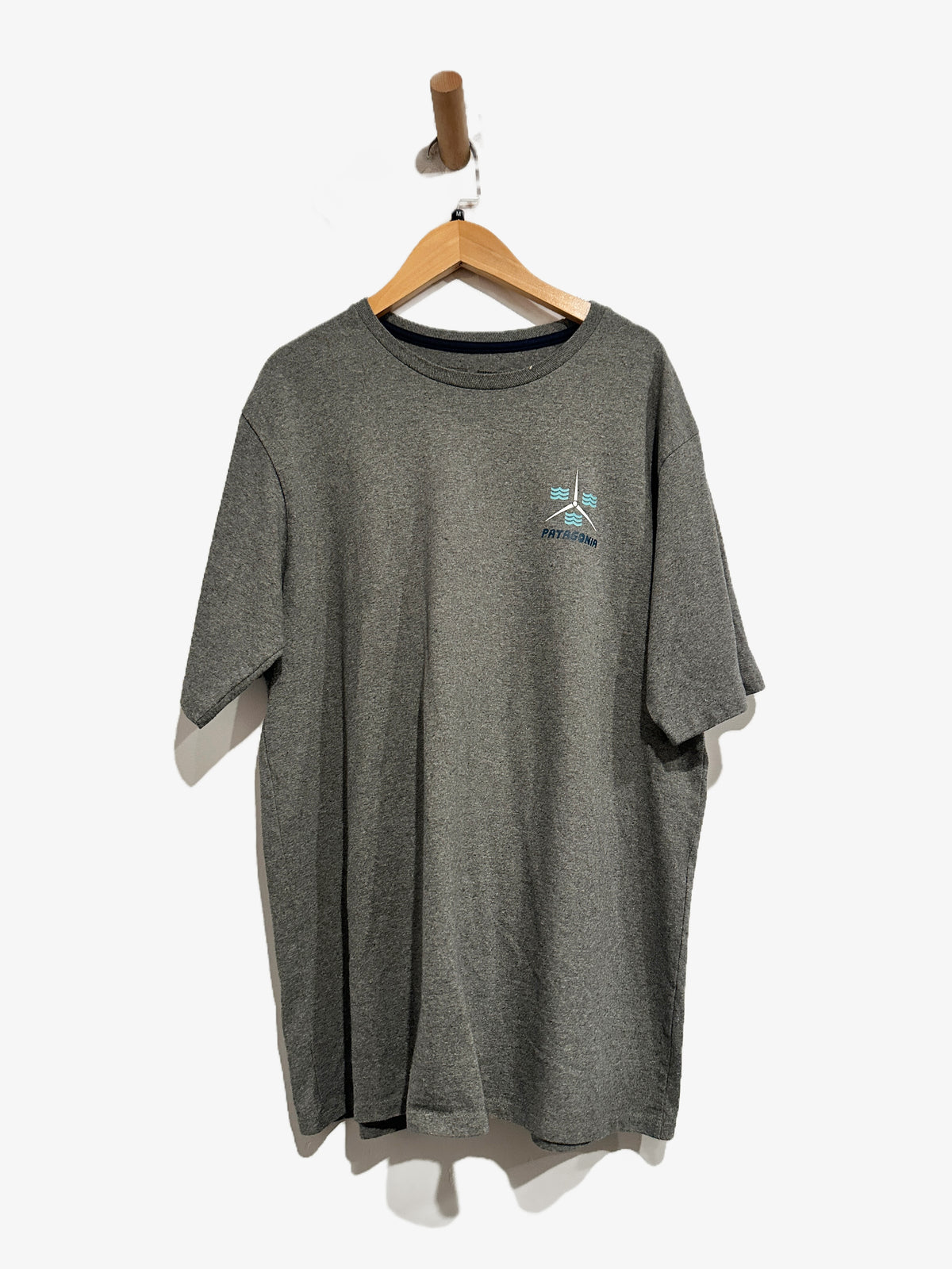 Patagonia Wind Winds ResponsibiIli-Tee in Gravel Heather - Medium