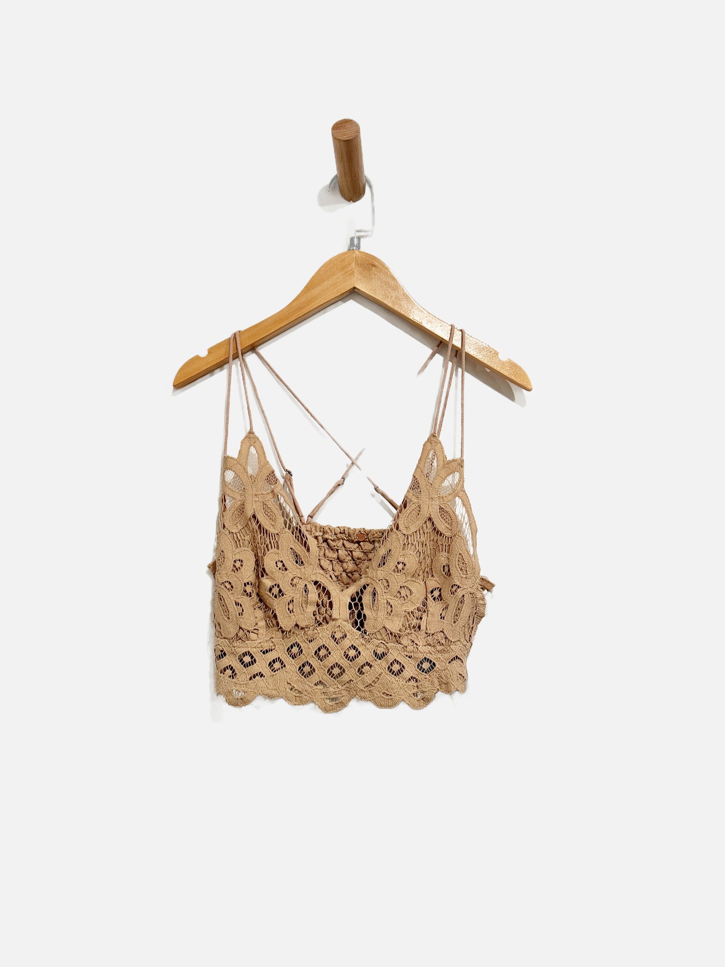 Free People Adella Bralette in Nude - Small