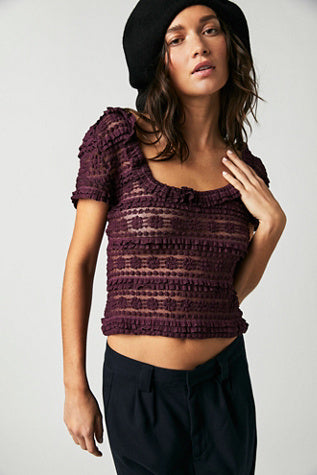Free People Talk About It Cami in Fig Jam - Small