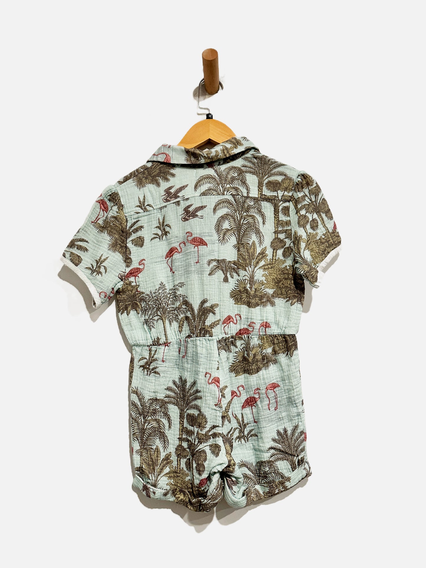 Miki Mieth Blue Palm Romper - 10Y