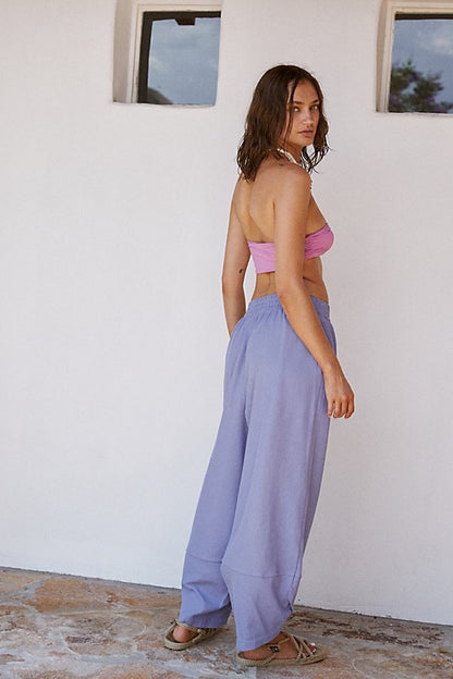 Free People Beach Leo Pant in Periwinkle - Medium