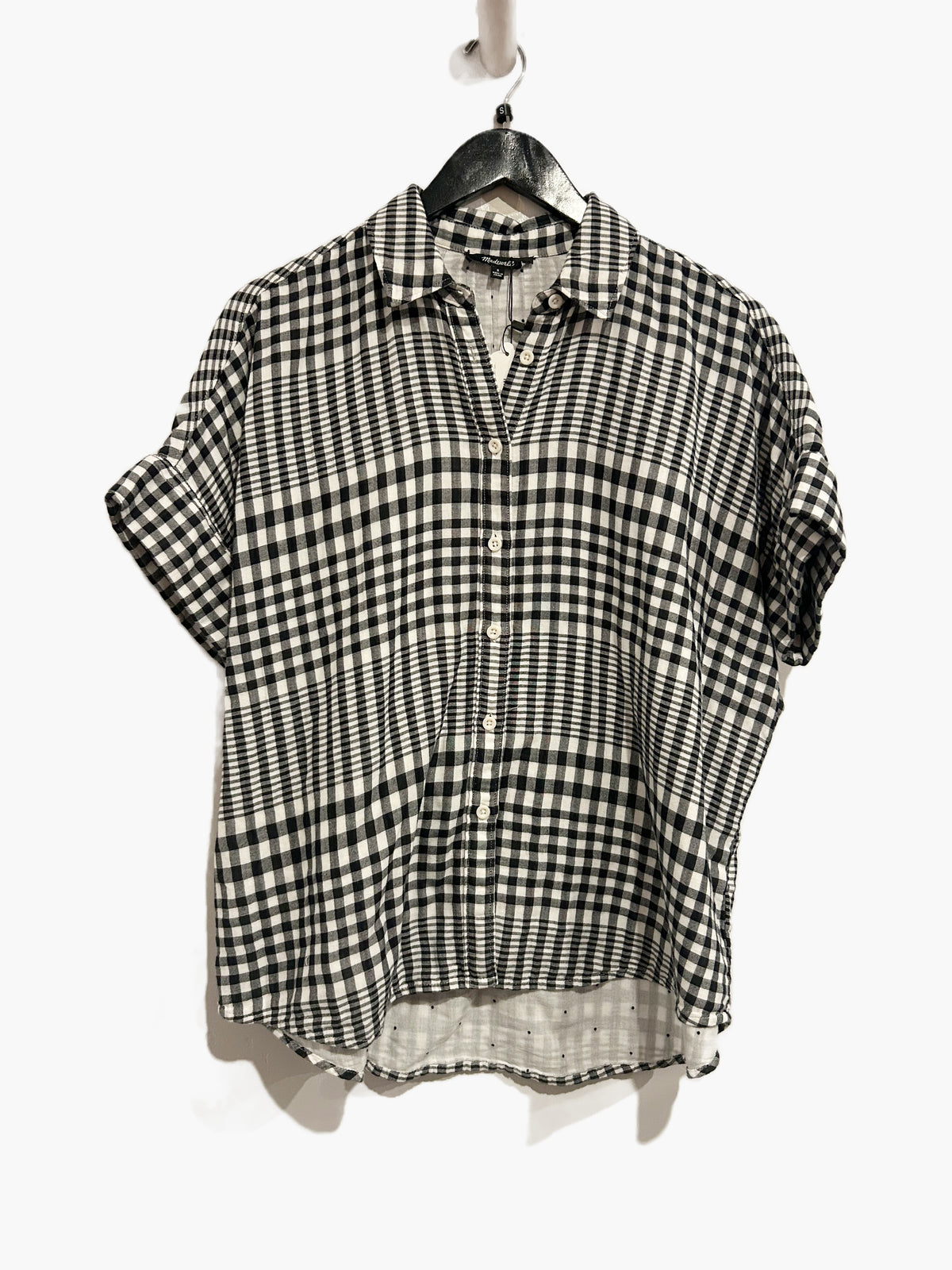 Madewell Courier Pintuck-Back Shirt in Doublefaced Plaid - Small