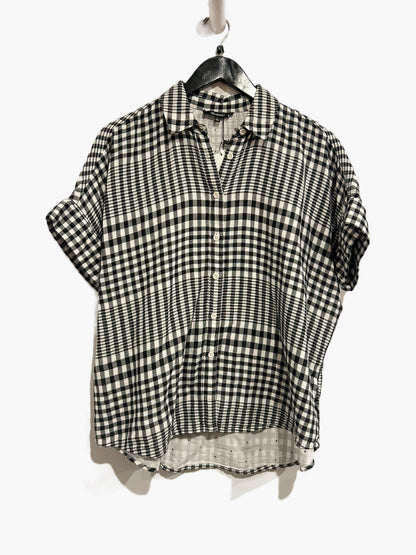 Madewell Courier Pintuck-Back Shirt in Doublefaced Plaid - Small