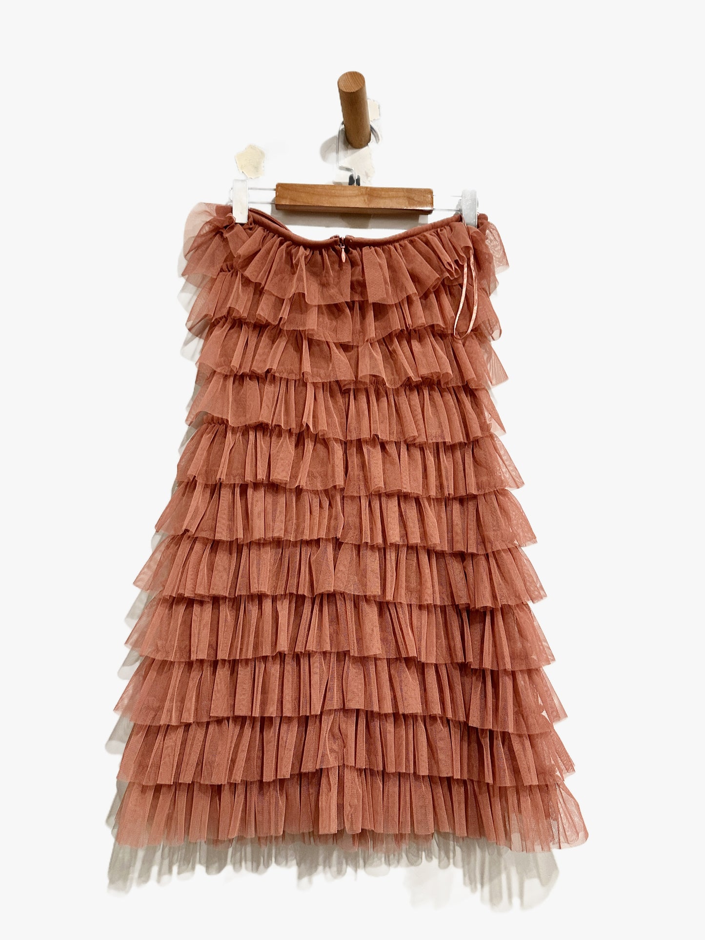 Nasty Gal Tulle Bandeau Mini Dress in Mink - 6