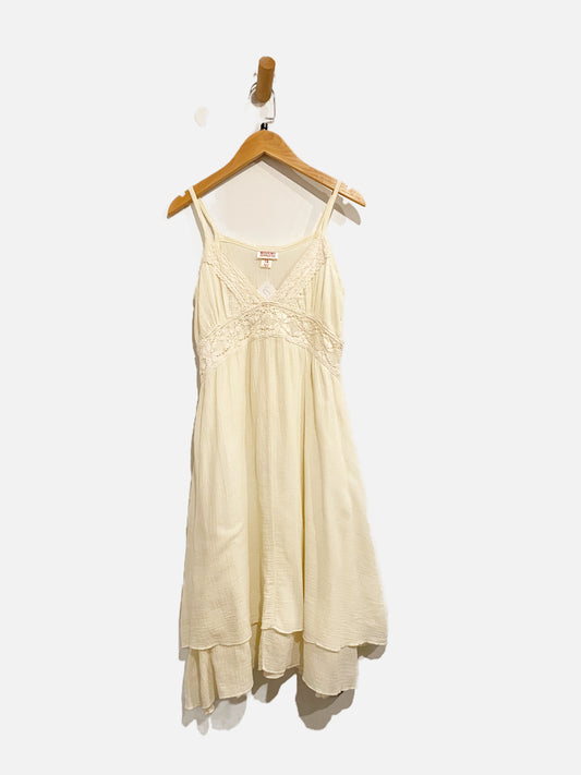 Mossimo Y2K White Lace Slip Dress - Small