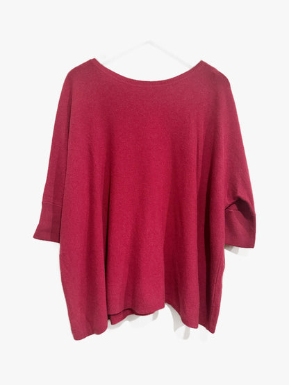 Garnet Hill Pink Cashmere Sweater - Medium