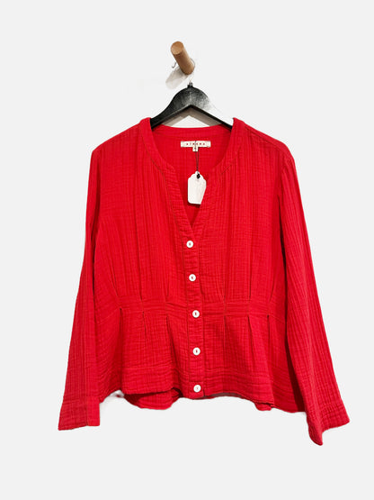 Xirena Red Fit and Flare Top - XS